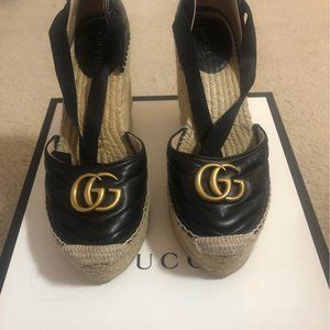 Gucci Nappa Charlotte Wedges